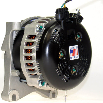 320 Amp Custom High Output Alternator Replaces 3G models with half moon regulator connector 6 Groove Pulley