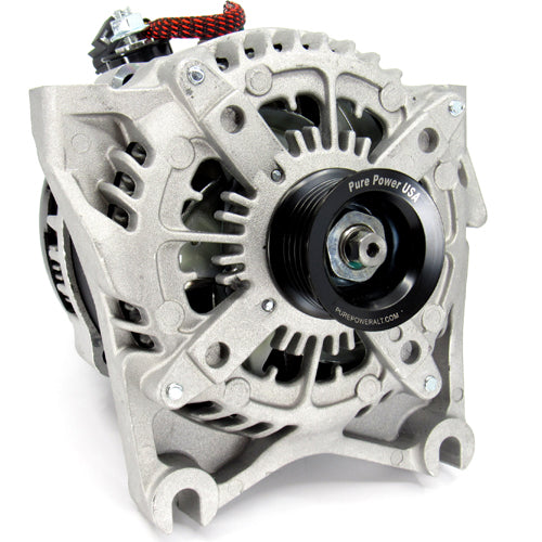 370 Amp Replaces 6G Models with rectangle regulator plug Custom High Output Alternator